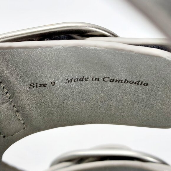 DOLCE VITA silver starla sandal Sz 9 NEW - Picture 8 of 8